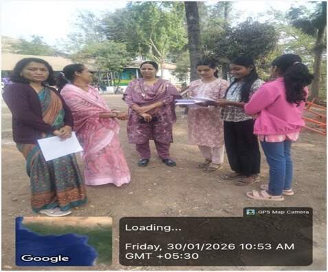 Visit to Mid-day Meal Centre at Amrutwadi  organized by Dept. of Eng. on 30/1/2025